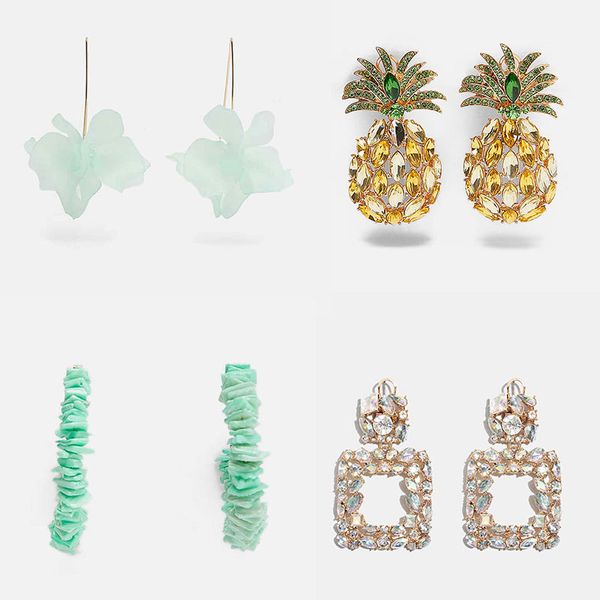 flatfoosie 2019 crystal drop earrings for women beads stone natural statement earrings fashion korean cute pineapple jewelry, Silver
flatfoosie 2019 crystal drop earrings for women beads stone natural statement earrings fashion korean cute pineapple jewelry, Silver