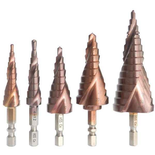 

m35 hss co step drill bit cobalt cone drill bits 6-25 3-12/13 4-12/20/22/32mm wood stainless steel metal hole saw tool set hex