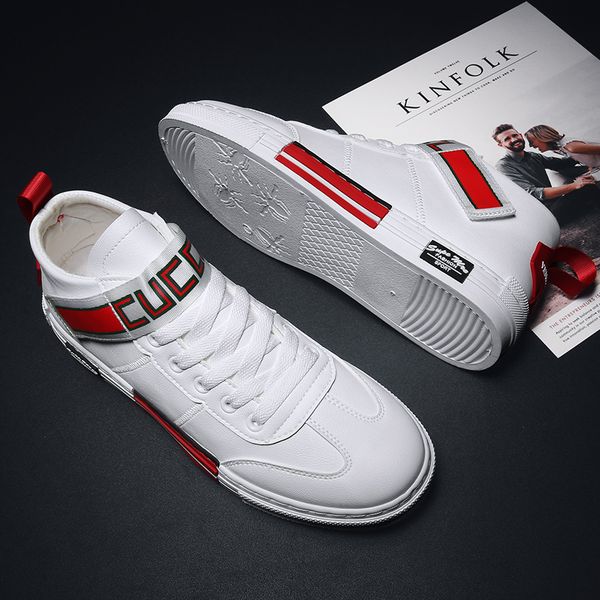 autumn high men's shoes 2019 new small white shoes korean style casual board sports net red tide, Black
autumn high men's shoes 2019 new small white shoes korean style casual board sports net red tide, Black