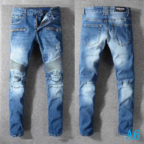 2019 fashion mens distressed ripped biker jeans slim fit mens brand denim pants fashion casual fashion hip hop mens jeansa6, Blue
2019 fashion mens distressed ripped biker jeans slim fit mens brand denim pants fashion casual fashion hip hop mens jeansa6, Blue