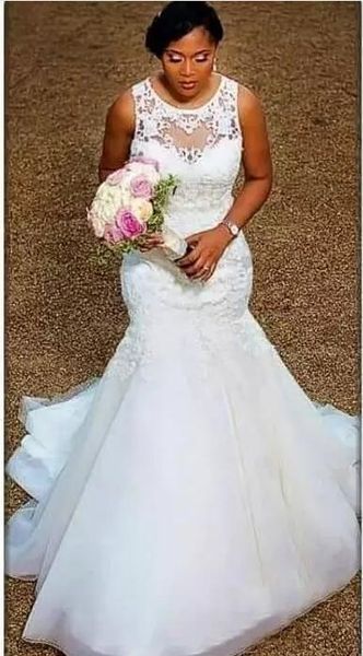 mermaid o neck wedding dresses with lace embroidery 2020 plus size wedding gown vestido de casamento, White
mermaid o neck wedding dresses with lace embroidery 2020 plus size wedding gown vestido de casamento, White