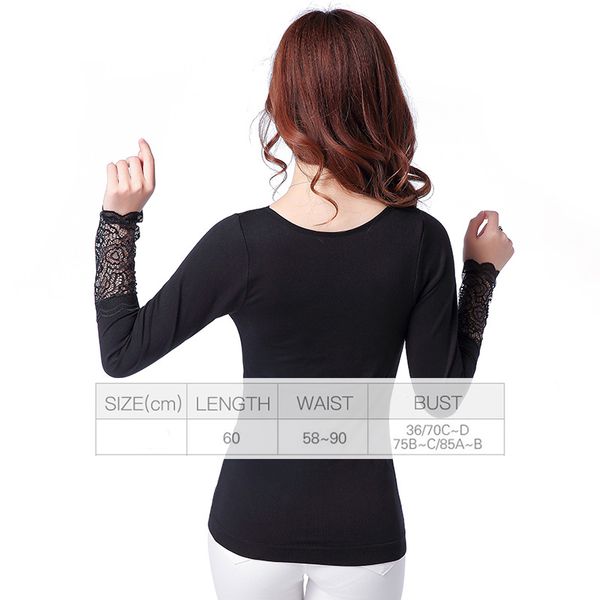 thermal underwear women's vest warm coat jacket plus velvet thickening slim lace long sleeves thick thermal underwear for woman, Black;white
thermal underwear women's vest warm coat jacket plus velvet thickening slim lace long sleeves thick thermal underwear for woman, Black;white