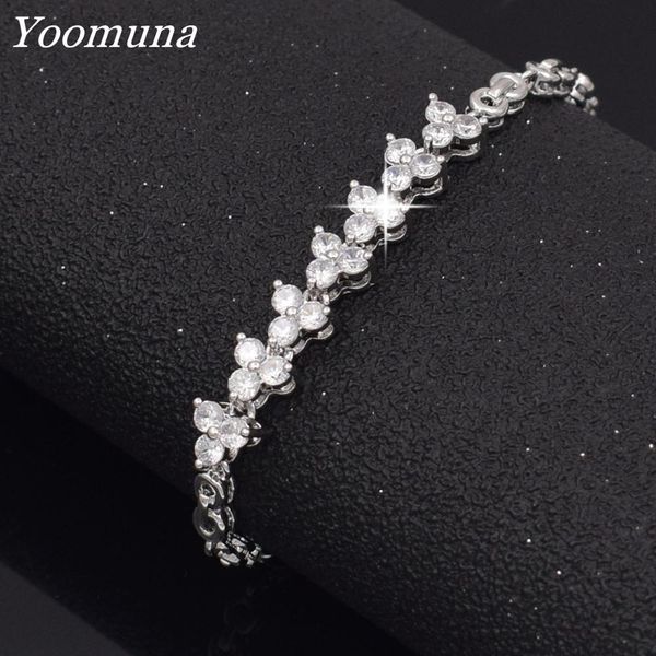 elegant silver cubic zirconia bracelet white crystal flower bracelet for women lady fashion jewelry party gift bangle 2019, Black
elegant silver cubic zirconia bracelet white crystal flower bracelet for women lady fashion jewelry party gift bangle 2019, Black