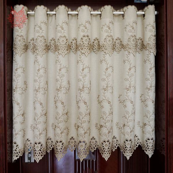 korean style khaki floral embroidery high shading half-curtain bay window curtain coffee kitchen room cortinas rideaux sp5444
korean style khaki floral embroidery high shading half-curtain bay window curtain coffee kitchen room cortinas rideaux sp5444