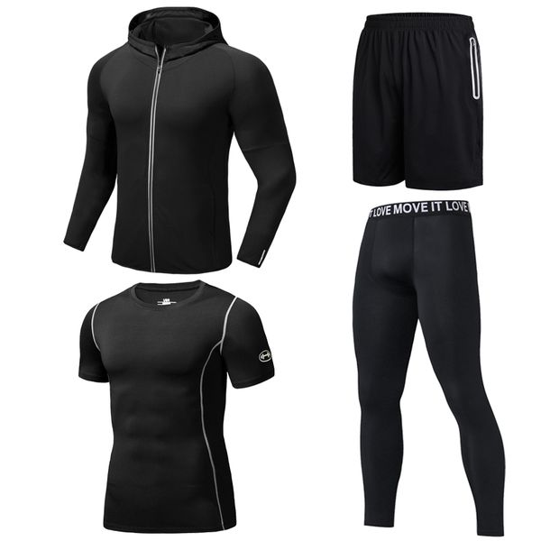 4 pcs compression sports suit men quick dry running set clothes fitness outdoor jogging trainging gym tracksuit sports clothing, Black;blue
4 pcs compression sports suit men quick dry running set clothes fitness outdoor jogging trainging gym tracksuit sports clothing, Black;blue