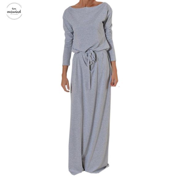 women long maxi dress slash neck sashes winter dresses casual long sleeve solid dress plus size gv028 autumn designer clothes, Black;gray
women long maxi dress slash neck sashes winter dresses casual long sleeve solid dress plus size gv028 autumn designer clothes, Black;gray