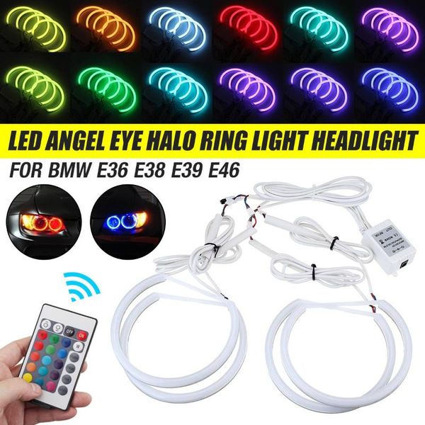 4x131mm multi-color rgb led angel eye halo ring light headlight cotton lights car light accessories for e36 e38 e39 e46
4x131mm multi-color rgb led angel eye halo ring light headlight cotton lights car light accessories for e36 e38 e39 e46