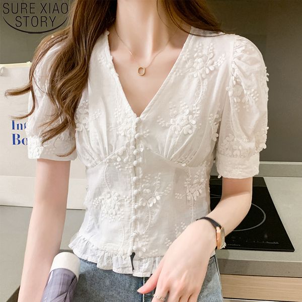 casual sweet women blouses appliques shirt 2020 fashion white lace women vintage v-neck puff short sleeve blouse 9778
casual sweet women blouses appliques shirt 2020 fashion white lace women vintage v-neck puff short sleeve blouse 9778
