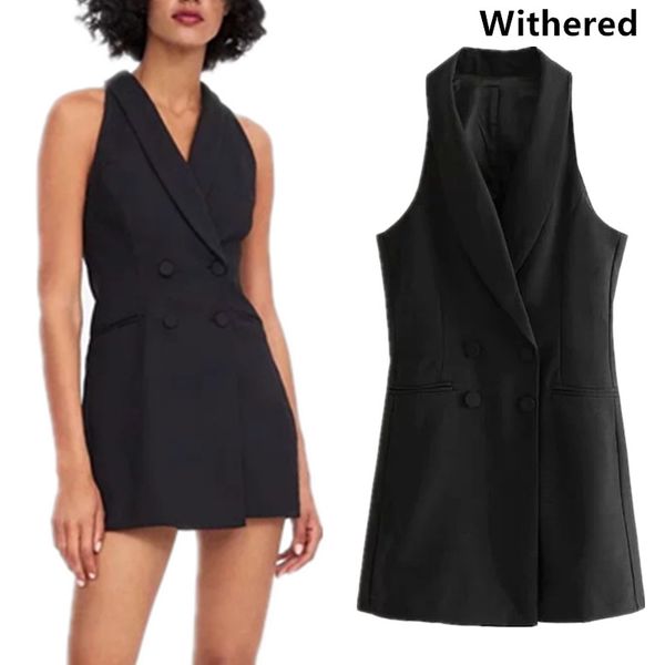 withered 2019 playsuit england style solid notched single breasted sleeveless ompers womens playsuit, Black;white
withered 2019 playsuit england style solid notched single breasted sleeveless ompers womens playsuit, Black;white