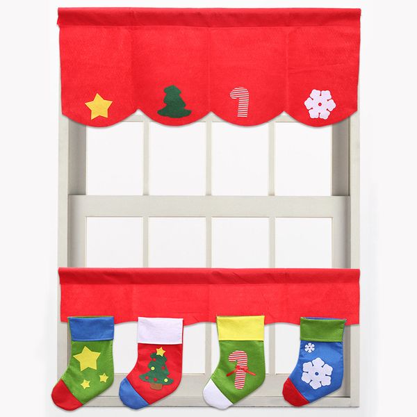 2pcs/set christmas socks window decoration door window drape panel christmas curtain decorative for home 50pcs
2pcs/set christmas socks window decoration door window drape panel christmas curtain decorative for home 50pcs