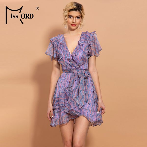 missord 2020 women deep-v neck short sleeve dots print ruffle with belt dress th0189, Black;gray
missord 2020 women deep-v neck short sleeve dots print ruffle with belt dress th0189, Black;gray