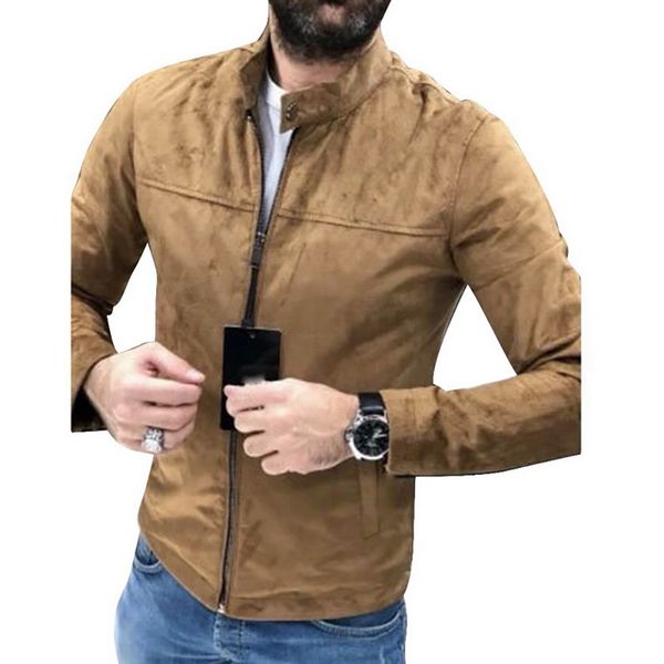 men's coat spring and autumn 2019 new korean version hundred breathable on clothes trend slimming sports jacket thin, Black;brown 
men's coat spring and autumn 2019 new korean version hundred breathable on clothes trend slimming sports jacket thin, Black;brown