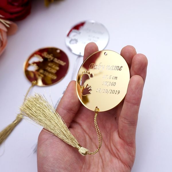 30pcs custom name mirror personalized 6cm round circle babyshower guest invitation card gifts kids party decor with tassels
30pcs custom name mirror personalized 6cm round circle babyshower guest invitation card gifts kids party decor with tassels
