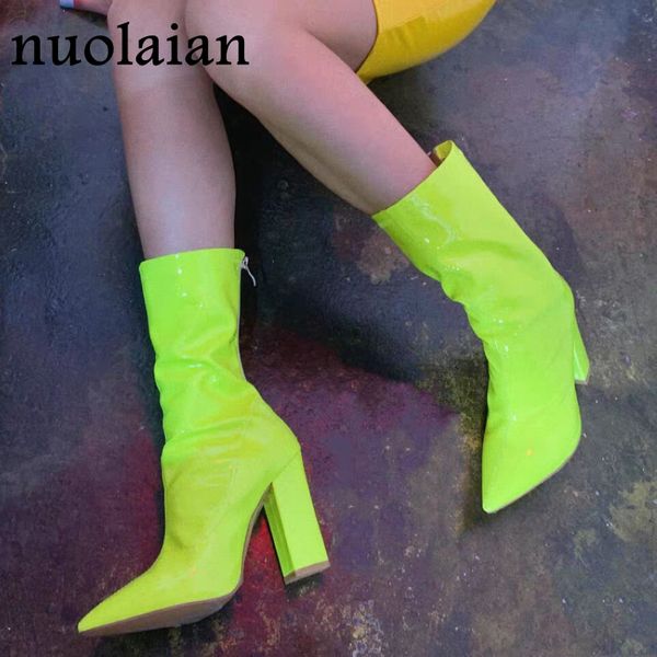 10cm high heels women boots patent leather boot ladies high heel shoes mid calf boots woman chaussure lady bottine, Black
10cm high heels women boots patent leather boot ladies high heel shoes mid calf boots woman chaussure lady bottine, Black