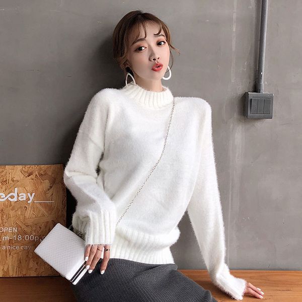 multicolor pullover long sleeve mink baby clothes woman winter-time study living easy knitting rendering unlined upper garment, Black
multicolor pullover long sleeve mink baby clothes woman winter-time study living easy knitting rendering unlined upper garment, Black