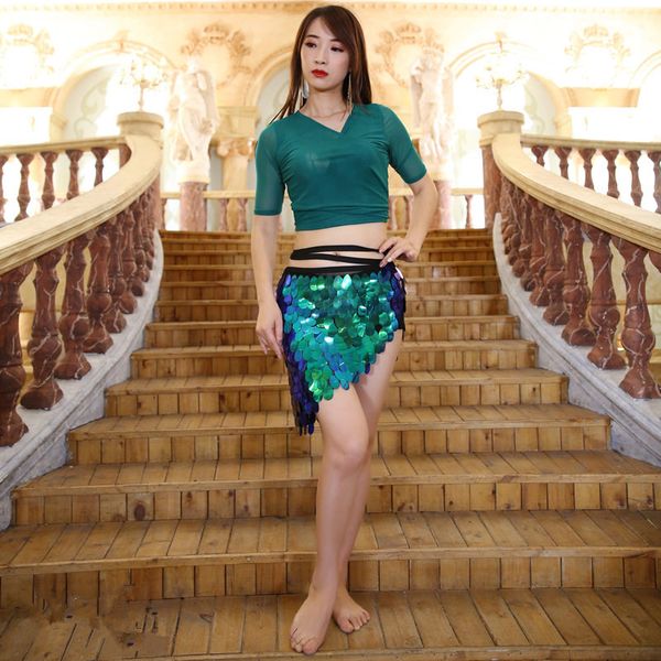 2 pcs/set new mermaid sequins hip scarf+belly dance costumes female oriental dance suit belly practice wear, Black;red
2 pcs/set new mermaid sequins hip scarf+belly dance costumes female oriental dance suit belly practice wear, Black;red