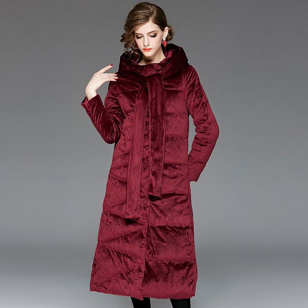 overcoat 2019 new white duck down coat long european warm casual women jacket winter hat scarf slim down parka xb009, Black
overcoat 2019 new white duck down coat long european warm casual women jacket winter hat scarf slim down parka xb009, Black