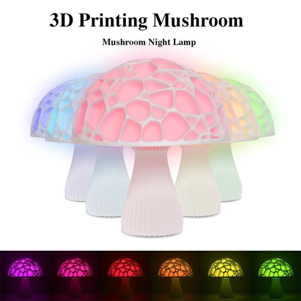 3d led night light rechargeable decorative light led gift 16 kinds of color mushroom light children infrared remote control
3d led night light rechargeable decorative light led gift 16 kinds of color mushroom light children infrared remote control