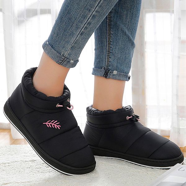 women boots winter plush snow boots house winter warm fur comfort memory foam shoes indoor outdoor woman botas mujer, Black
women boots winter plush snow boots house winter warm fur comfort memory foam shoes indoor outdoor woman botas mujer, Black