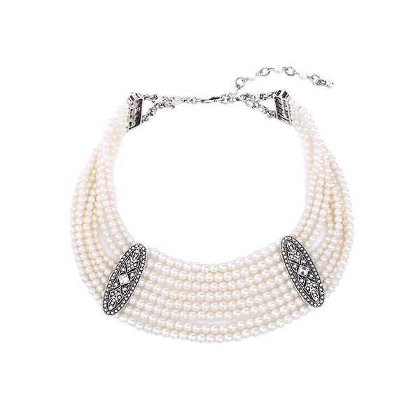 classic & fashion multi layer necklace geometric crystal white simulated pearls chunky necklace fashion jewelry, Golden;silver
classic & fashion multi layer necklace geometric crystal white simulated pearls chunky necklace fashion jewelry, Golden;silver