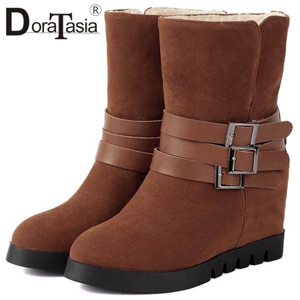 doratasia brand new ins belt buckle lady height increasing shoes woman elegant party thick fur ankle boots women 32-44, Black
doratasia brand new ins belt buckle lady height increasing shoes woman elegant party thick fur ankle boots women 32-44, Black