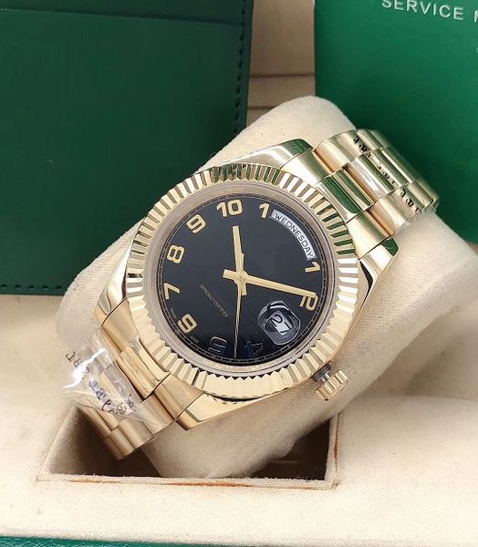 2020 new style luxury mens watches 41mm dial 18k gold bezel stainless steel watch day date arabic scale seagull automatic movement watches, Slivery;brown
2020 new style luxury mens watches 41mm dial 18k gold bezel stainless steel watch day date arabic scale seagull automatic movement watches, Slivery;brown
