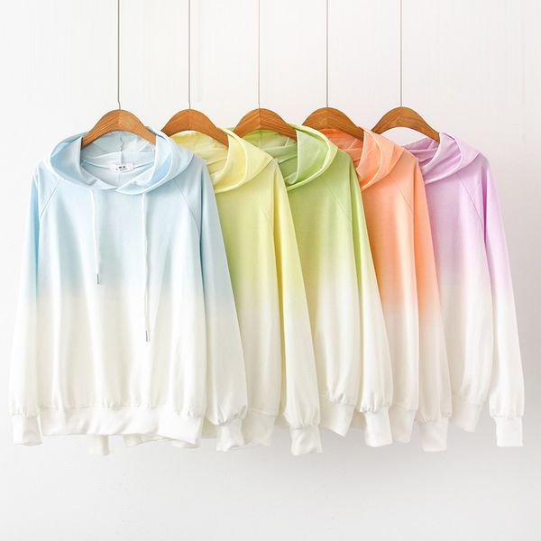 spring and autumn women hoodie sweater women gradient casual loose long sleeve pullover 5 colors, Black
spring and autumn women hoodie sweater women gradient casual loose long sleeve pullover 5 colors, Black