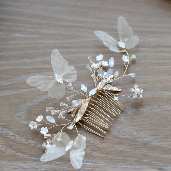 bride butterfly headband hairband crystal pearl comb hairpin women headpiece crown bridal jewelry wedding hair accessories m319, Golden;white
bride butterfly headband hairband crystal pearl comb hairpin women headpiece crown bridal jewelry wedding hair accessories m319, Golden;white