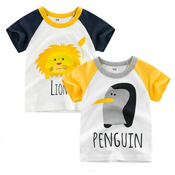 summer image lion children t-shirt short sleeve kids boys girls summer short-sleeve t-shirt pure cotton cartoon lion print, Blue
summer image lion children t-shirt short sleeve kids boys girls summer short-sleeve t-shirt pure cotton cartoon lion print, Blue