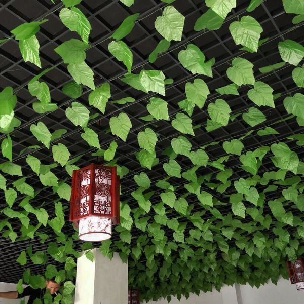 12pcs 2.3m fake rattan plastic leaves artificial plant vines green decorative ivy strip for garden pipeline aisle ceiling decor
12pcs 2.3m fake rattan plastic leaves artificial plant vines green decorative ivy strip for garden pipeline aisle ceiling decor