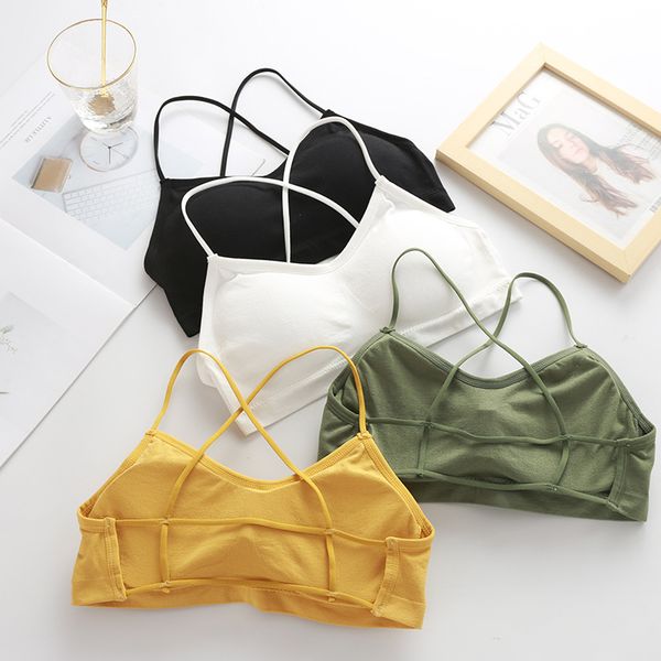 gym clothing hollow beauty back yoga bra for women breathable padded sports seamless wireless underwear thin strap crop top, White;black
gym clothing hollow beauty back yoga bra for women breathable padded sports seamless wireless underwear thin strap crop top, White;black