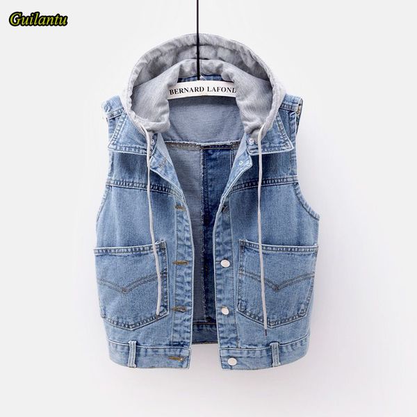 guilantu fashion vintage plus size denim jacket vest women hooded single breasted sleeveless streetwear coat female waistcoat, Black;white
guilantu fashion vintage plus size denim jacket vest women hooded single breasted sleeveless streetwear coat female waistcoat, Black;white