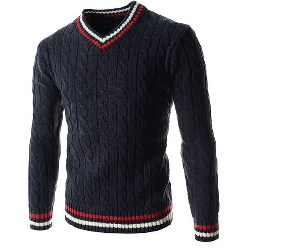 men's winter cotton long sleeve v-neck pullover / youth slim joker simple boutique contrast knit knit sweater -2xl 5.0, White;black
men's winter cotton long sleeve v-neck pullover / youth slim joker simple boutique contrast knit knit sweater -2xl 5.0, White;black