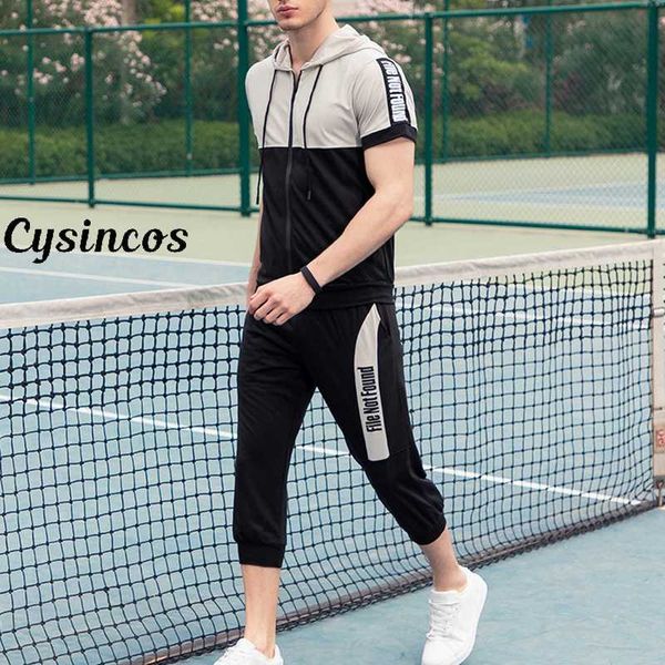 cysincos casual men's suit sport casual fashion black and white gym suit fashion sukienki plus size spring streetwear men, Gray
cysincos casual men's suit sport casual fashion black and white gym suit fashion sukienki plus size spring streetwear men, Gray