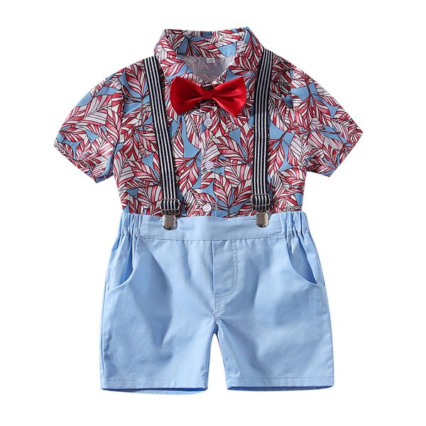 2pc summer cotton and linen toddler infant baby boy gentleman green print t-shirt tops suspenders strap short outfits set 5.25, White
2pc summer cotton and linen toddler infant baby boy gentleman green print t-shirt tops suspenders strap short outfits set 5.25, White