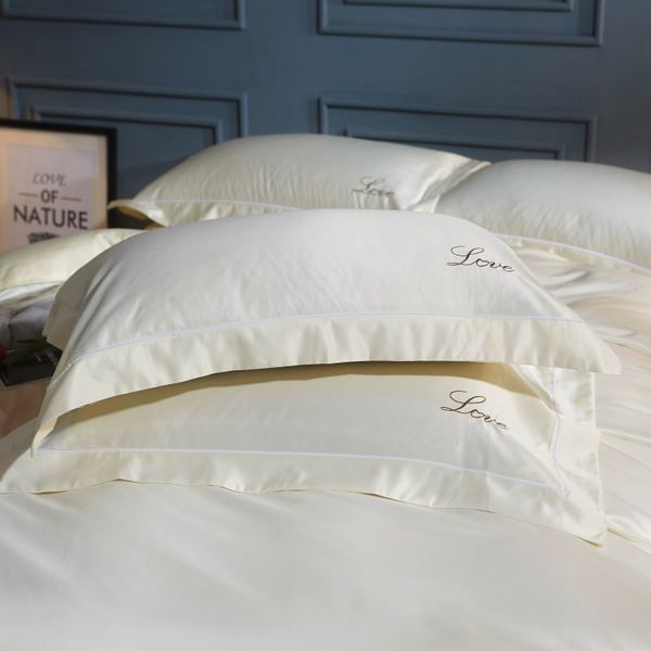 1pair super soft comfortable embroidery 100% cotton and washed silk pillow case solid color pillow cover for couple
1pair super soft comfortable embroidery 100% cotton and washed silk pillow case solid color pillow cover for couple