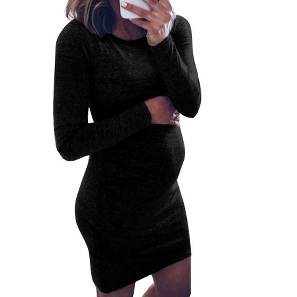 new arrival fashion fashion women pregnants o-neck long sleeve dress for maternity solid sheath comfy dresses mutterschaft kleid, White
new arrival fashion fashion women pregnants o-neck long sleeve dress for maternity solid sheath comfy dresses mutterschaft kleid, White