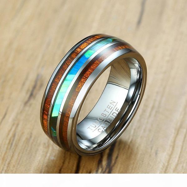 8mm hawaiian koa wood and abalone shell inlay tungsten carbide rings for men women wedding band domed shiny comfort fit size 6-12, Slivery;golden
8mm hawaiian koa wood and abalone shell inlay tungsten carbide rings for men women wedding band domed shiny comfort fit size 6-12, Slivery;golden