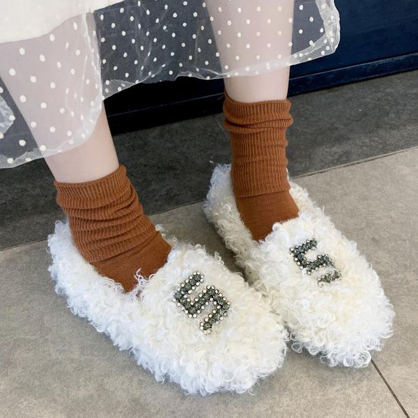 faux fur woman winter shoes rhinestone female flat heel shoes warm women solid color students loafers princess 35-40, Black
faux fur woman winter shoes rhinestone female flat heel shoes warm women solid color students loafers princess 35-40, Black