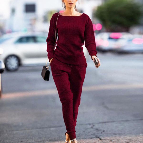 2pcs knitted sports sets women sweater tracksuit slim autumn winter o-neck hoodies sweatshirts pants daily suits sportswear, Black;blue
2pcs knitted sports sets women sweater tracksuit slim autumn winter o-neck hoodies sweatshirts pants daily suits sportswear, Black;blue