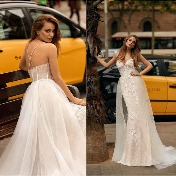 ricca sposa wedding dresses spaghetti straps lace appliques beads mermaid bridal gowns custom made backless sweep train wedding dress, White
ricca sposa wedding dresses spaghetti straps lace appliques beads mermaid bridal gowns custom made backless sweep train wedding dress, White