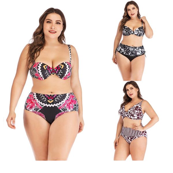 plus size women's mid waisted bikini set lace up two piece swimsuits digital print split bikini, White;black
plus size women's mid waisted bikini set lace up two piece swimsuits digital print split bikini, White;black