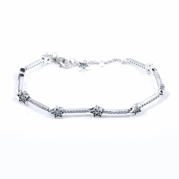 real 925 sterling silver new star of the sky shining five star silver bracelet fit european charm bracelets women jewelry, Black
real 925 sterling silver new star of the sky shining five star silver bracelet fit european charm bracelets women jewelry, Black