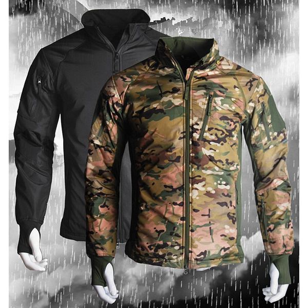 winter outdoor soft shell waterproof jacket camo hooded jacket skiing tactical hunting hiking men fleece, Blue;black
winter outdoor soft shell waterproof jacket camo hooded jacket skiing tactical hunting hiking men fleece, Blue;black
