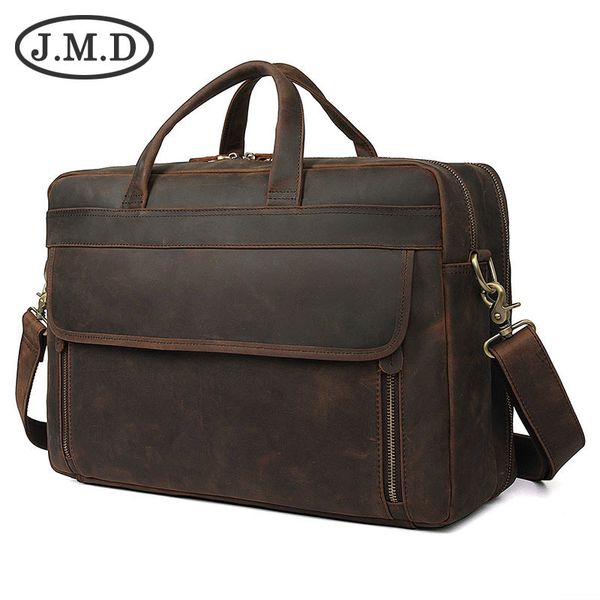 j.m.d new retro crazy horse leather men's bag large briefcase 17 inch computer bag handbag 7391
j.m.d new retro crazy horse leather men's bag large briefcase 17 inch computer bag handbag 7391