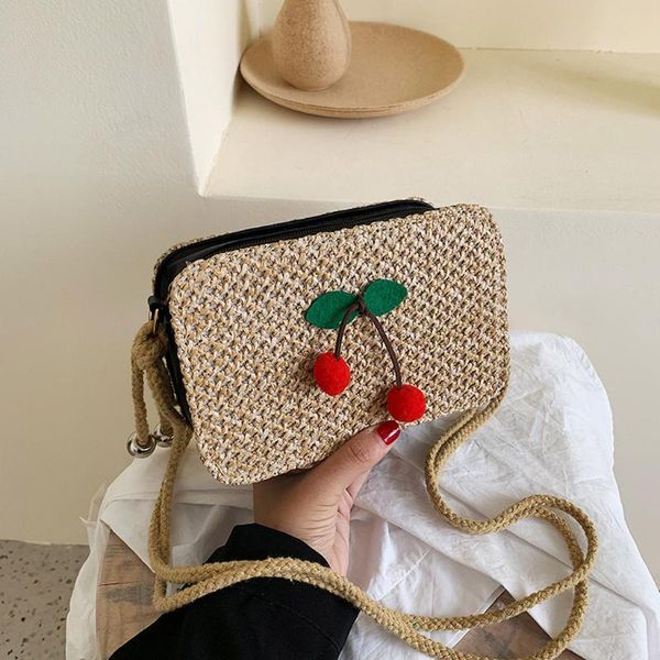 2019 square straw bags women summer rattan bag handmade woven beach bolsa feminina cherry bohemia handbag bali wicker sac
2019 square straw bags women summer rattan bag handmade woven beach bolsa feminina cherry bohemia handbag bali wicker sac