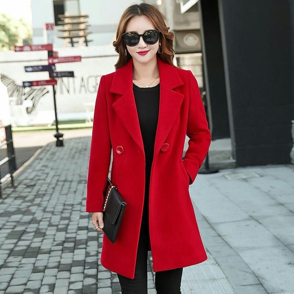 fashion slim long wool coat double breasted pockets wool blend coat and jacket solid turn-down collar women coats autumn winter, Black
fashion slim long wool coat double breasted pockets wool blend coat and jacket solid turn-down collar women coats autumn winter, Black