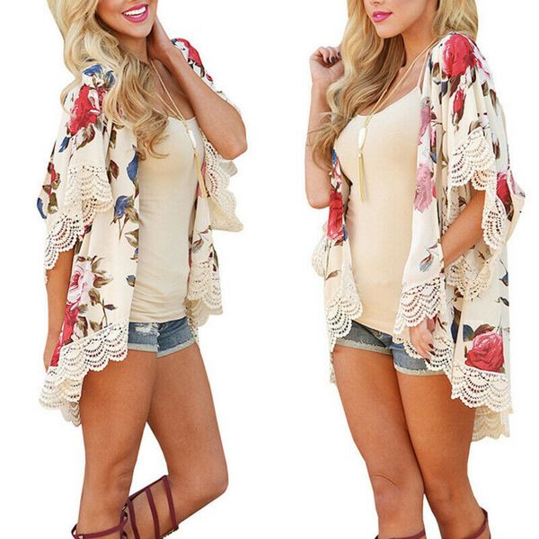 women's jackets fashion women floral print loose kimono cardigan boho chiffon coat jacket blouse oversized, Black;brown
women's jackets fashion women floral print loose kimono cardigan boho chiffon coat jacket blouse oversized, Black;brown