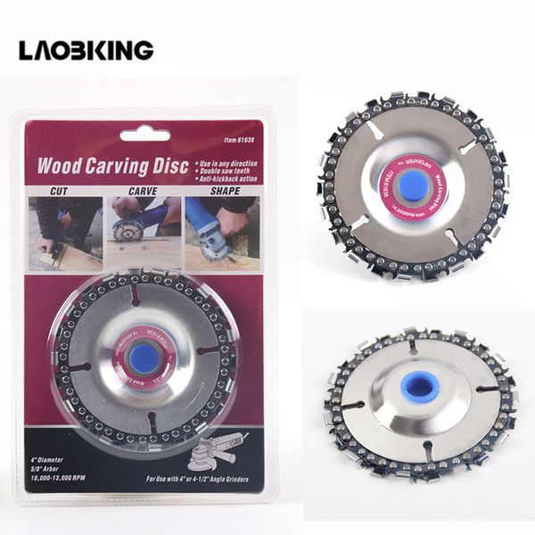 4 inch wood carving disc cut chain 22 tooth grinder disc fine chainsaw set w/ 2 chains for 100/115 angle grinder wooking tools
4 inch wood carving disc cut chain 22 tooth grinder disc fine chainsaw set w/ 2 chains for 100/115 angle grinder wooking tools