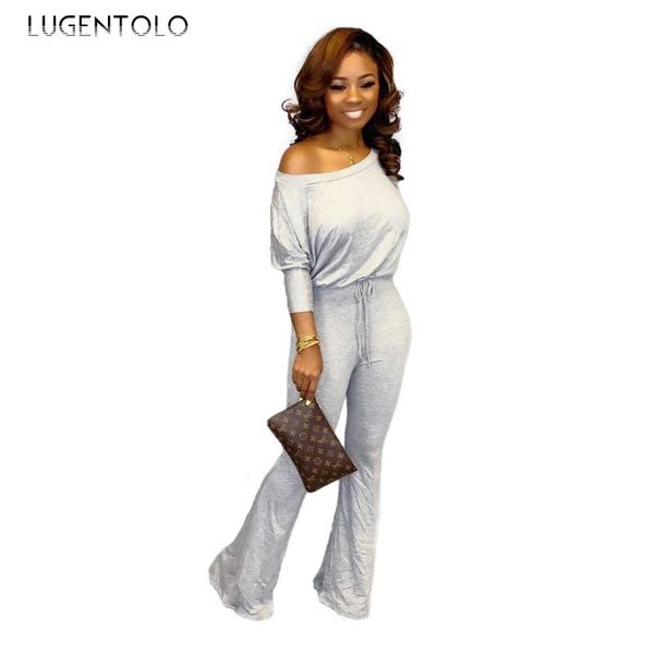 lugentolo women jumpsuit long sleeve summer spring lace up knitted solid casual lady fashion long jumpsuits, Black;white
lugentolo women jumpsuit long sleeve summer spring lace up knitted solid casual lady fashion long jumpsuits, Black;white